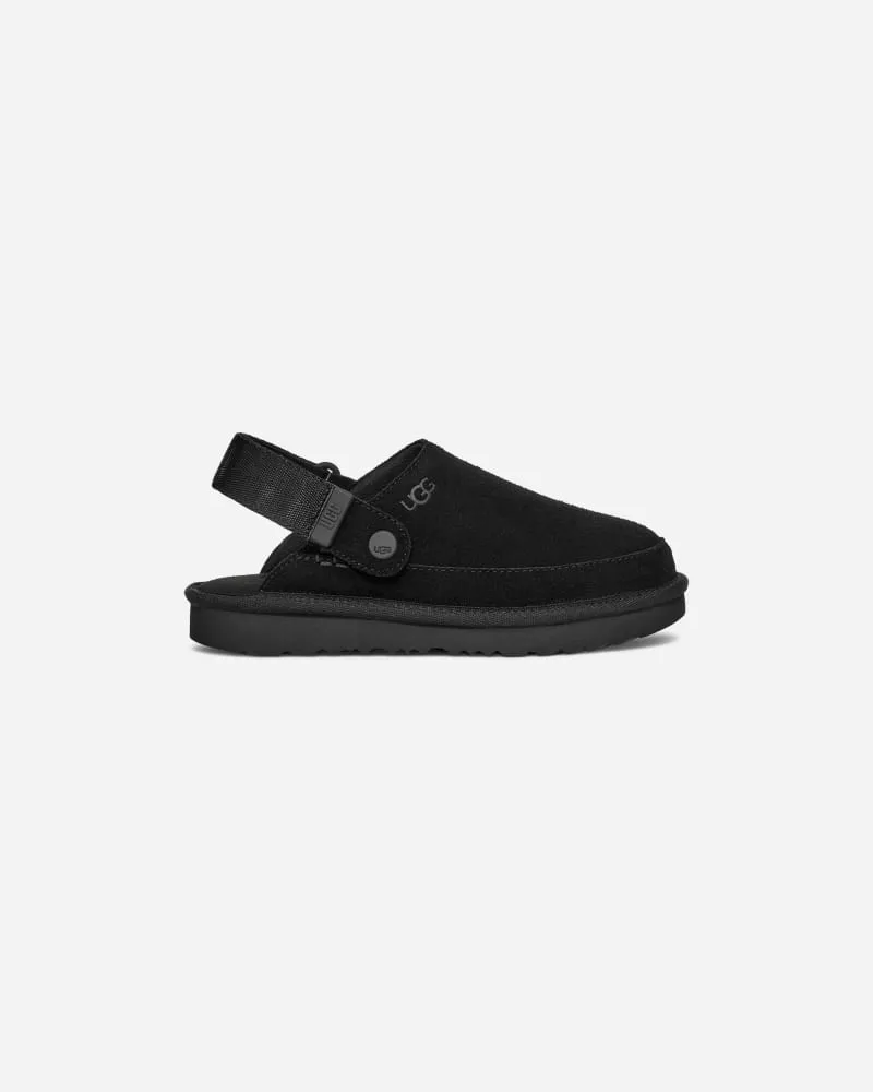 UGG Goldenstar Clog für Kinder in Black, Größe Wildleder Black