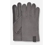 Handschuhe aus ammfe mit Überwendingsstichen Grey