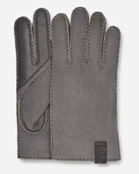 UGG Handschuhe aus ammfe mit Überwendingsstichen Grey Metal