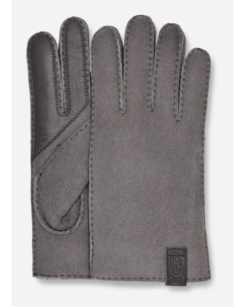 UGG Handschuhe aus ammfe mit Überwendingsstichen Grey Metal