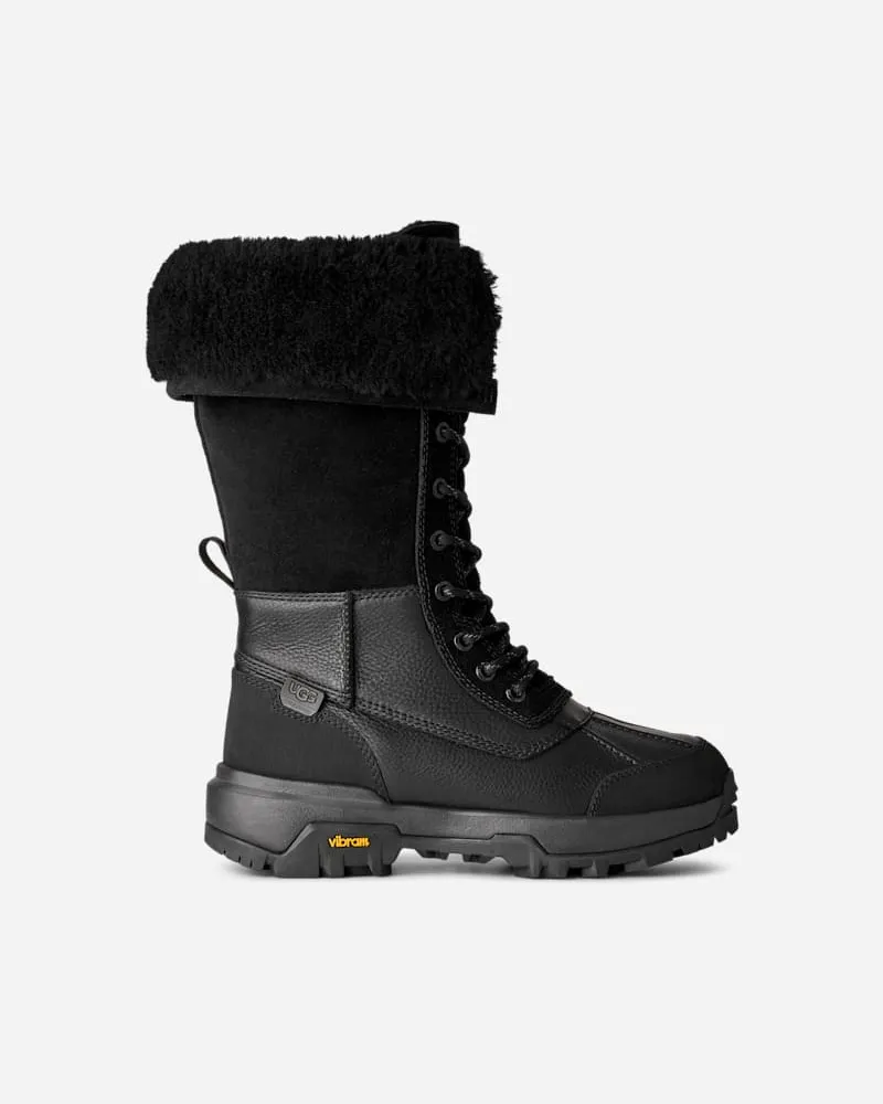 UGG Adirondack Boot Tall XXV für Damen in Black, Größe Leder Black