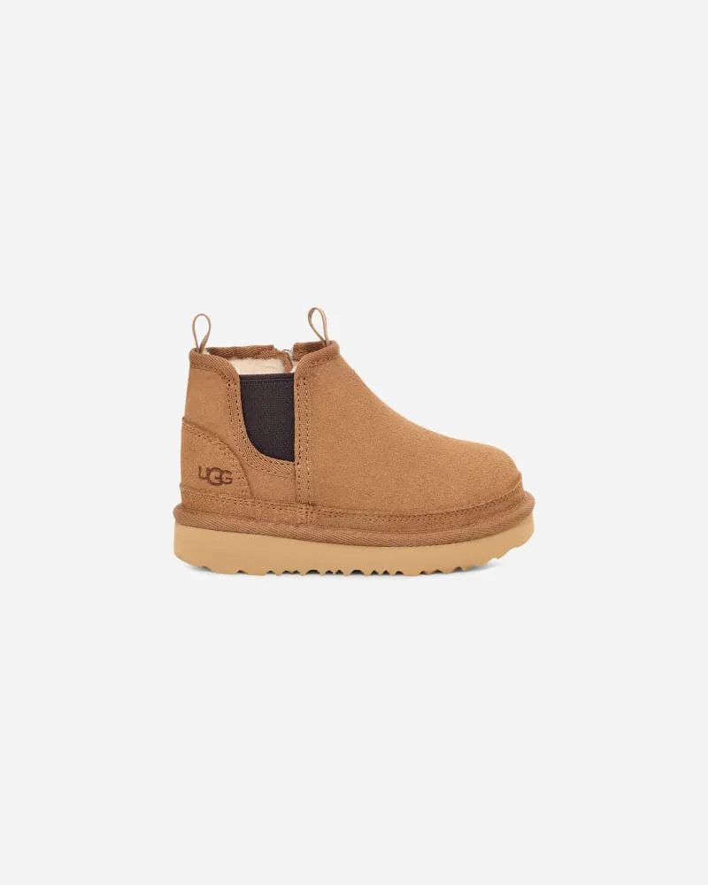 UGG Neumel Chelsea-Boot für Kinder in Brown, Größe Veloursleder Chestnut
