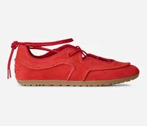 Quill Ballerina-Sneaker für Damen in Red Pepper, Größe Wildleder