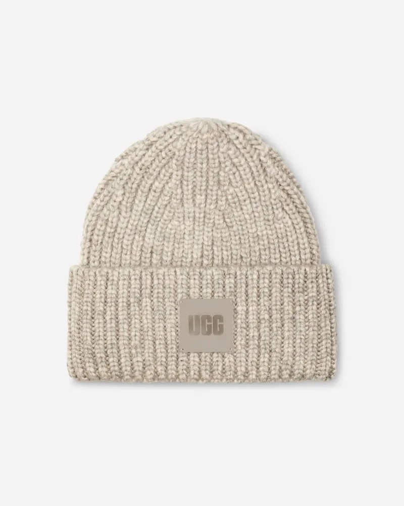 UGG Breit gerippte ® Beanie für Damen | UGG® EU in Light Grey, Größe Acrylmischung Light