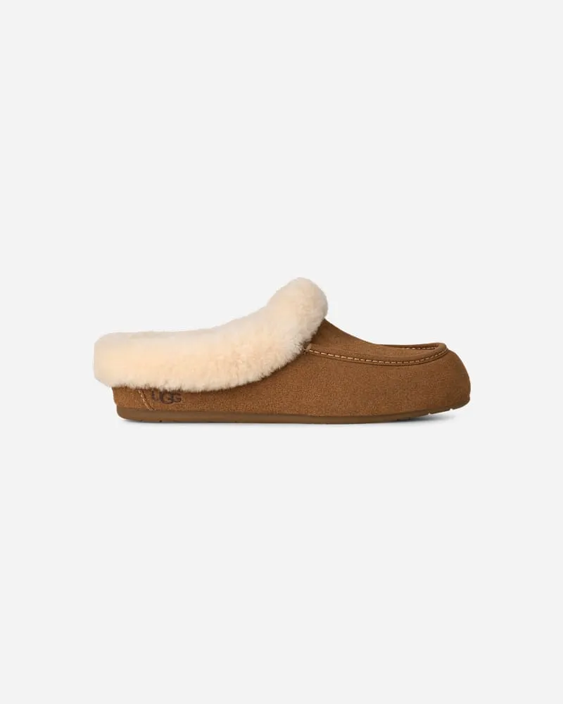 UGG Ansley Mule Slipper für Damen in Brown, Größe Veloursleder Chestnut