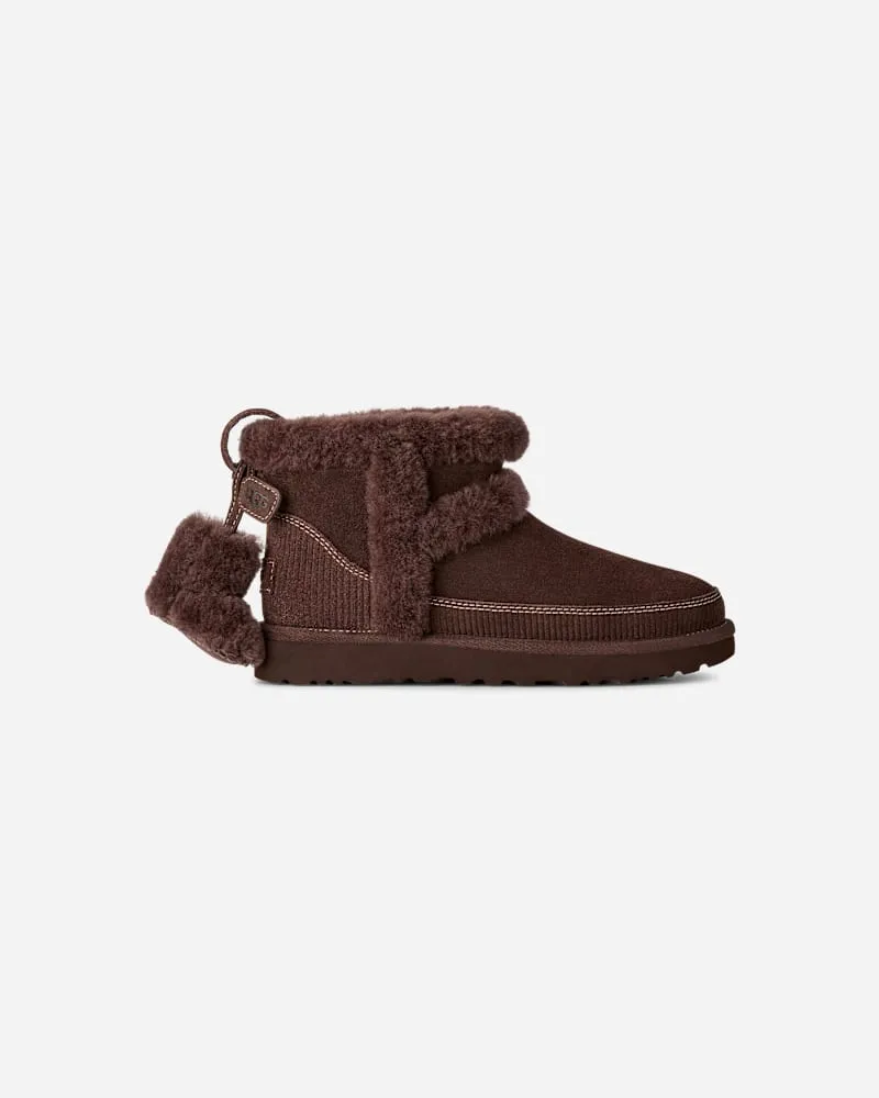 UGG Classic Mini Heritage Boot für Damen in Brown, Größe Burnt