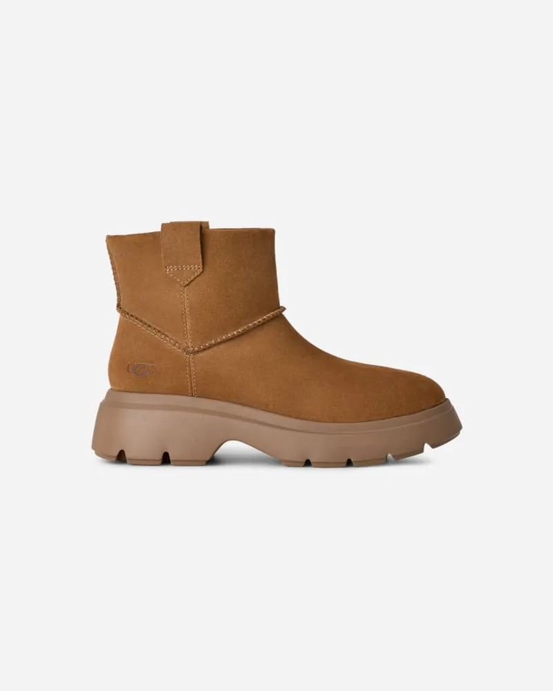 UGG Classic Calimuze Mini Pull On Boot für Damen in Brown, Größe Veloursleder Chestnut