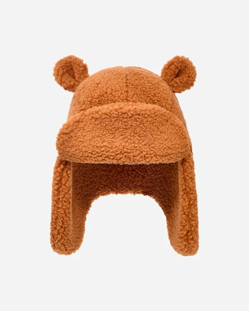 UGG Trappermütze aus ®fluff für Kinder in Brown, Größe Fleece Chestnut