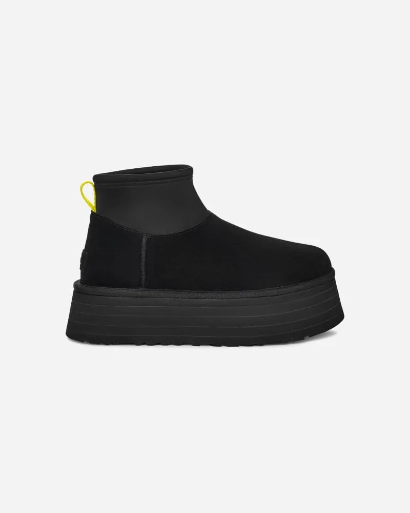 UGG Classic Mini Dipper Boot für Damen | UGG® EU in Black, Größe Veloursleder/Neoprene/Recycled Materials/Polyester Black