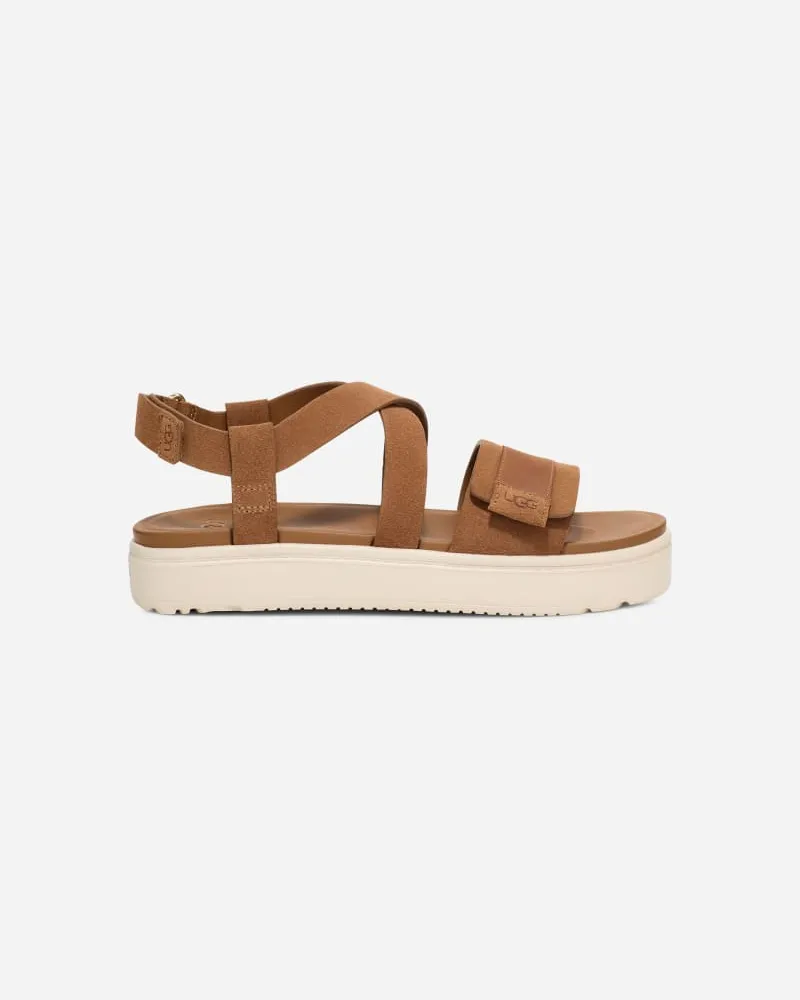 UGG Zayne Sandale II mit Knöchelriemen für Damen | UGG® EU in Brown, Größe Nubukleder/Veloursleder Chestnut