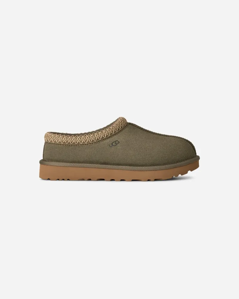 UGG Tasman II für Damen | Lammfell-Slipper auf in Green, Größe Veloursleder Moss