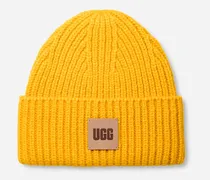 Breit gerippte Beanie für Herren in Summer Wheat, Größe Polyestermischung