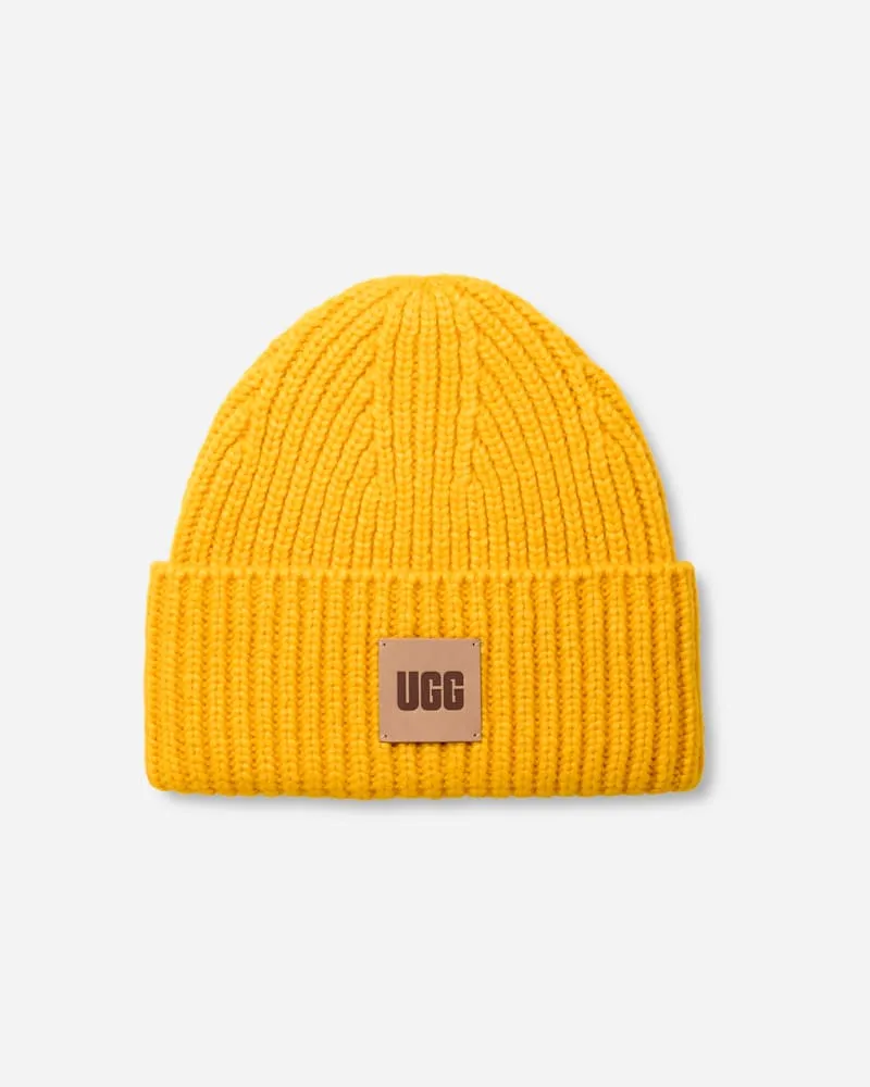UGG Breit gerippte Beanie für Herren in Summer Wheat, Größe Polyestermischung Summer