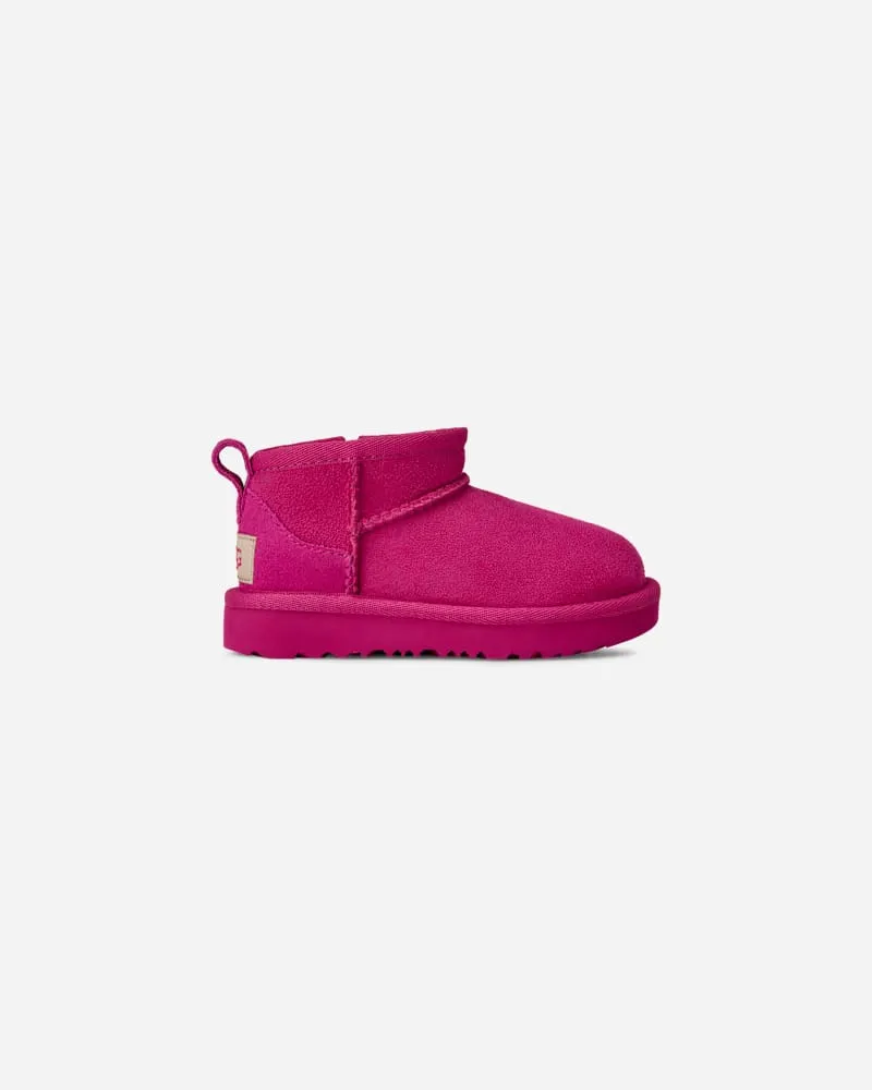 UGG Classic Ultra Mini Boot für Kinder in Dark Peony, Größe Twinface Dark