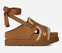 Goldenstar Hi Artistitch Sandale für Damen in Brown, Größe Wildleder