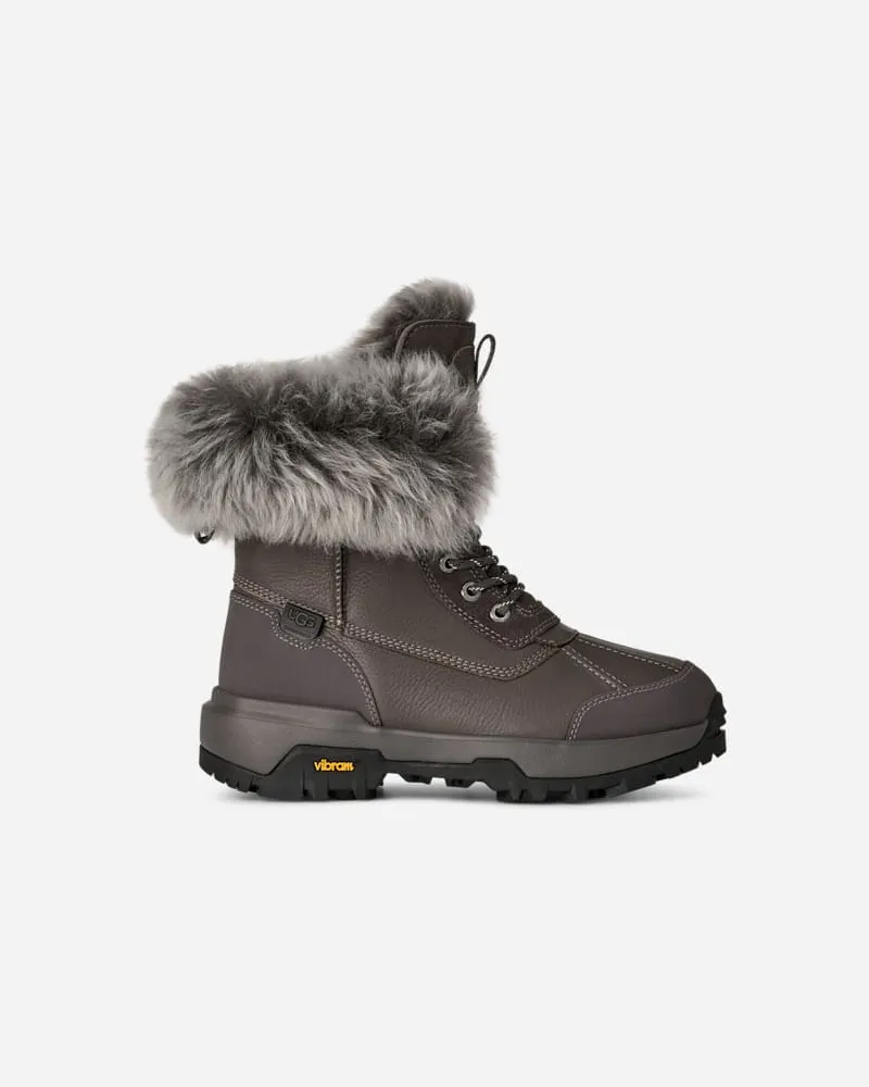 UGG Adirondack Boot XXV Chalet für Damen in Black, Größe Leder Charcoal