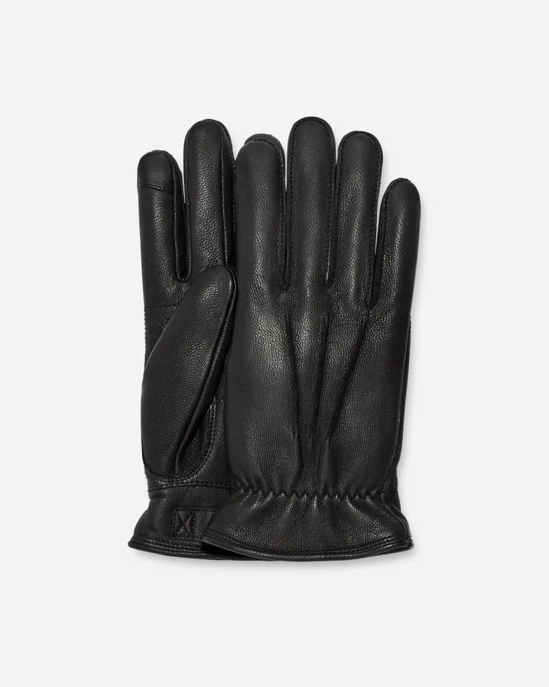 UGG Lederhandschuhe mit drei Nähten für Herren in Black, Größe Black