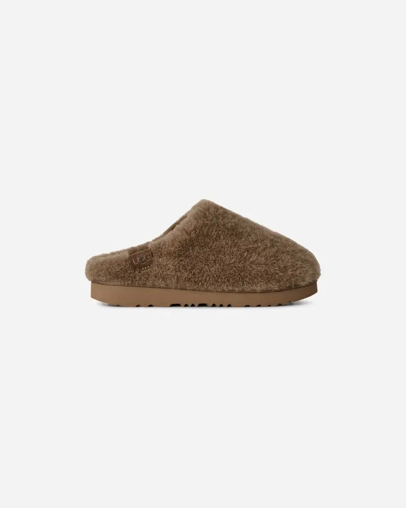 UGG Classic Fluffed Slipper für Kinder in Brown, Größe Light