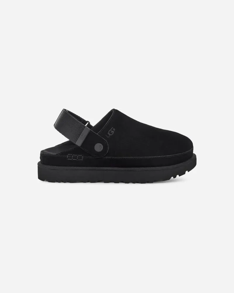 UGG Goldenstar Clog für Damen | UGG® EU in Black, Größe Veloursleder Black