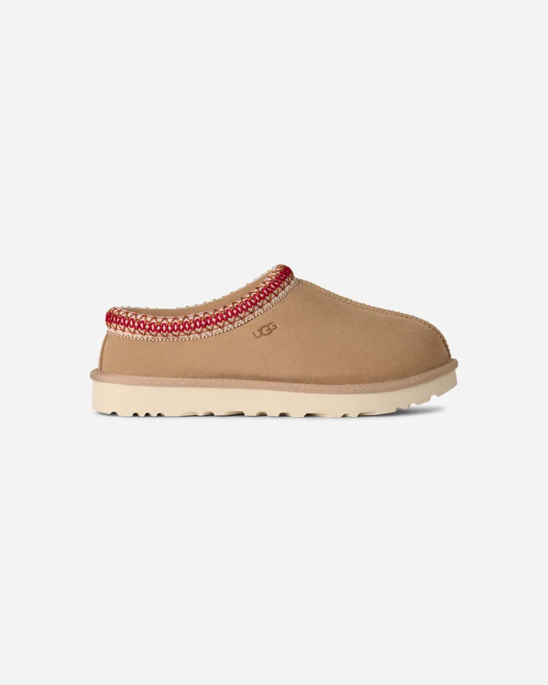 UGG Tasman II für Damen | Lammfell-Slipper auf in Beige, Größe Veloursleder Sand