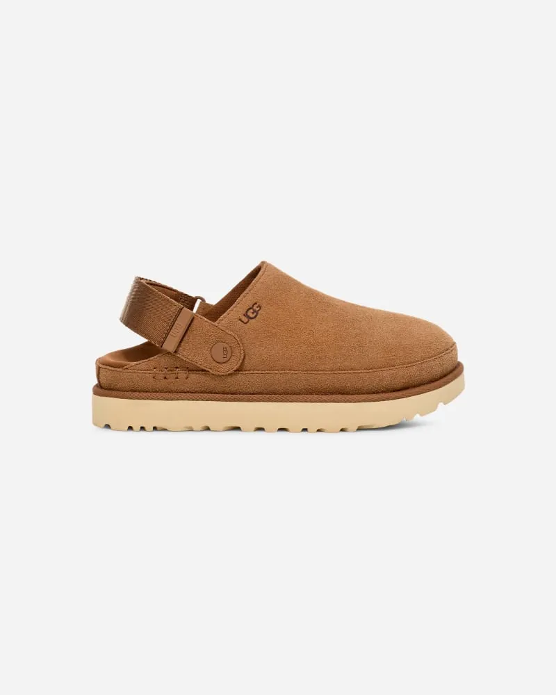 UGG Goldenstar Clog für Damen | UGG® EU in Brown, Größe Veloursleder Chestnut