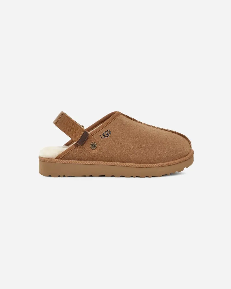 UGG Lanah Clog für Damen in Brown, Größe Veloursleder Chestnut