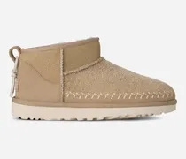 Classic Ultra Mini Biarritz Boot für Damen in Brown, Größe