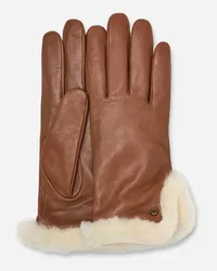 UGG Handschuhe aus eder und ammfe mit Schitz Chestnut