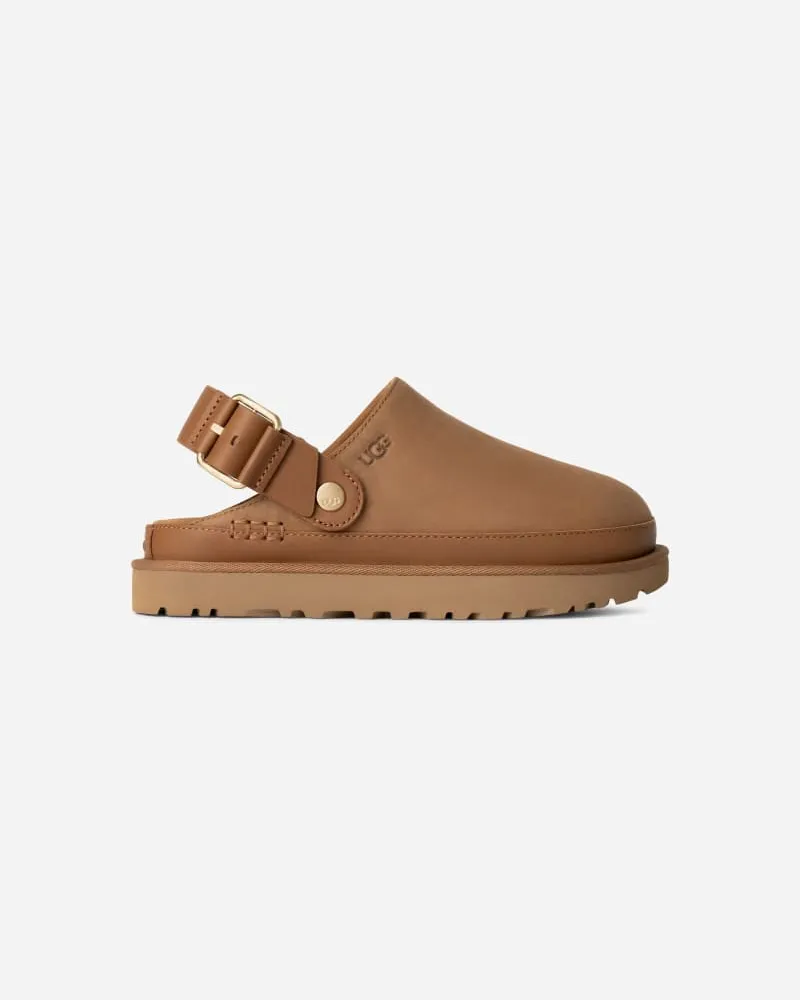 UGG Goldenstar Villa Clog für Damen in Brown, Größe Nubukleder Chestnut