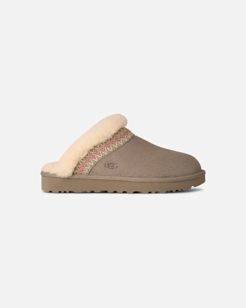 UGG Slippette Taslyn Slipper für Damen in Cobble Grey, Größe Veloursleder Cobble