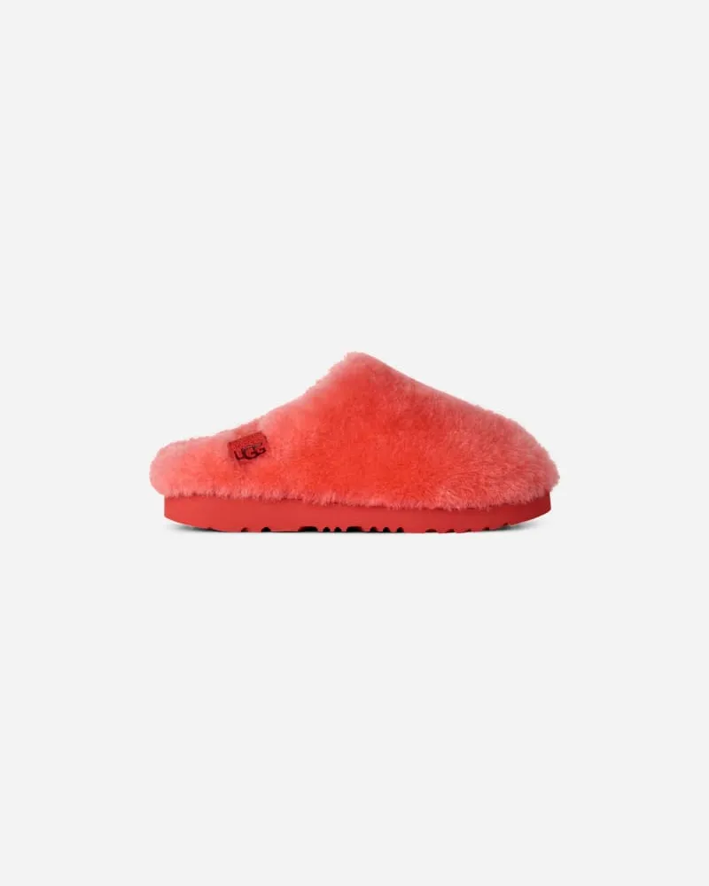 UGG Classic Fluffed Slipper für Kinder in Orange Gerbera, Größe Orange