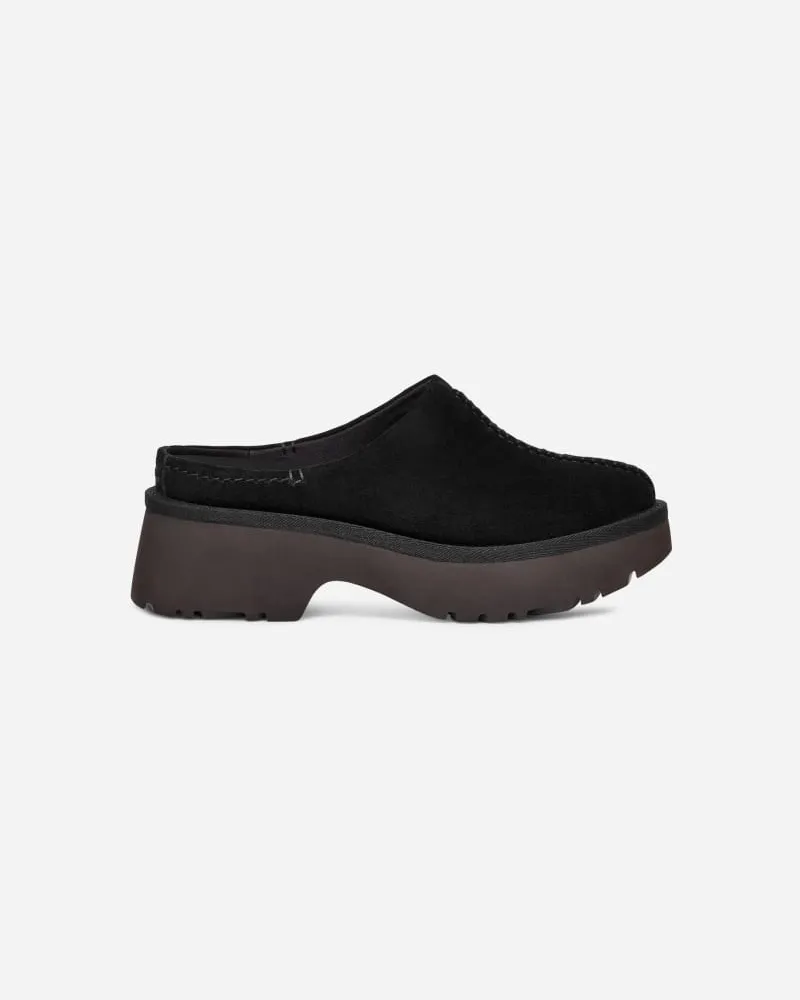 UGG New Heights Clog für Damen | UGG® EU in Black, Größe Veloursleder Black