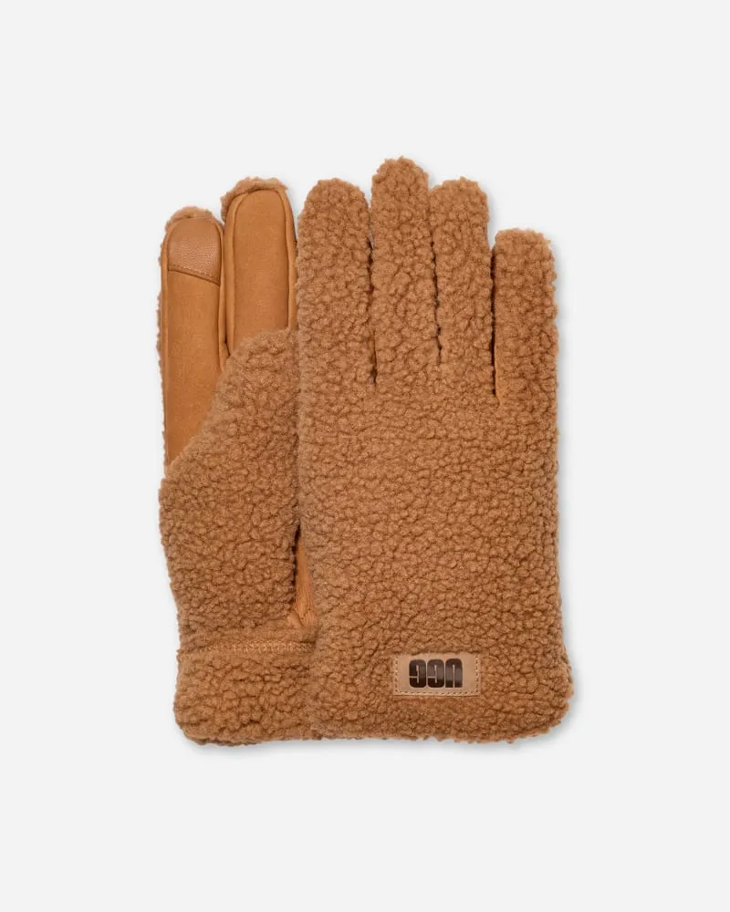 UGG Handschuhe aus ®fluff für Herren in Brown, Größe Fleece Chestnut
