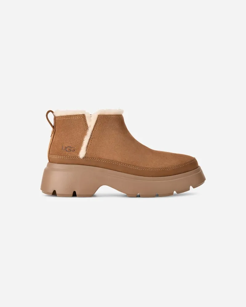 UGG Classic Calimuze Ultra Mini Boot für Damen in Brown, Größe Leder Chestnut