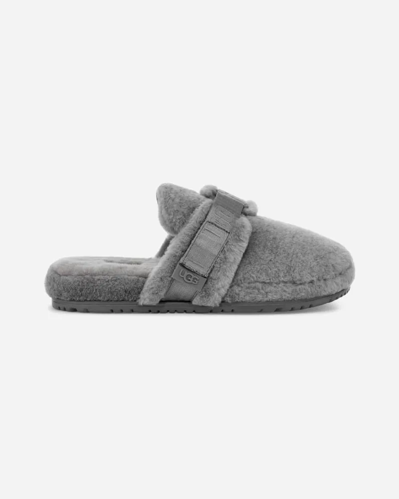 UGG Fluff It Hausschuhe für Herren in Grey, Größe Schaffell Metal