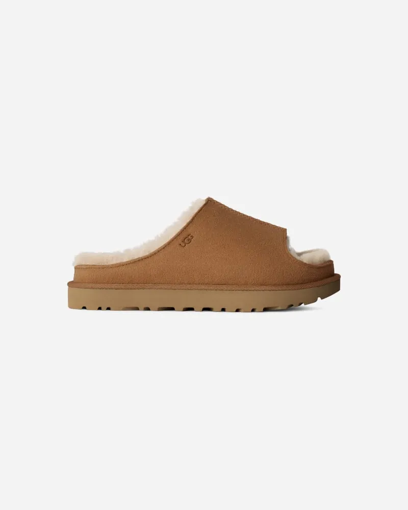 UGG Greenport Slide für Damen | UGG® EU in Brown, Größe Veloursleder Chestnut