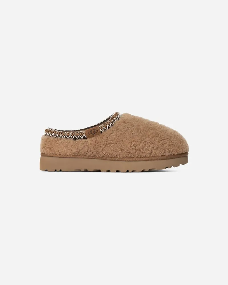 UGG Tasman Maxi Curly für Damen in Brown, Größe Schaffell/Recycled Materials Chestnut