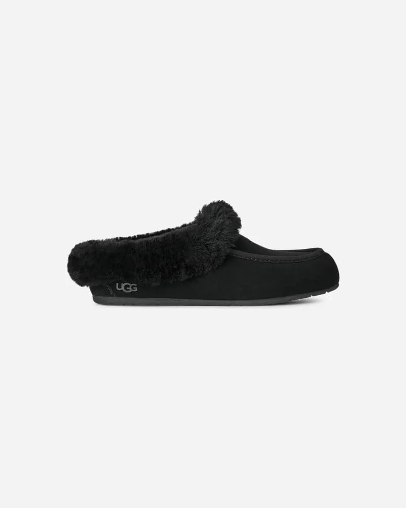 UGG Ansley Mule Slipper für Damen in Black, Größe Veloursleder Black