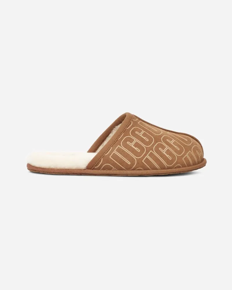 UGG Scuff ® Graphic für Herren in Brown, Größe Leder Chestnut