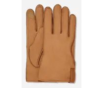 Handschuhe aus eder mit Musche-ogo Brown