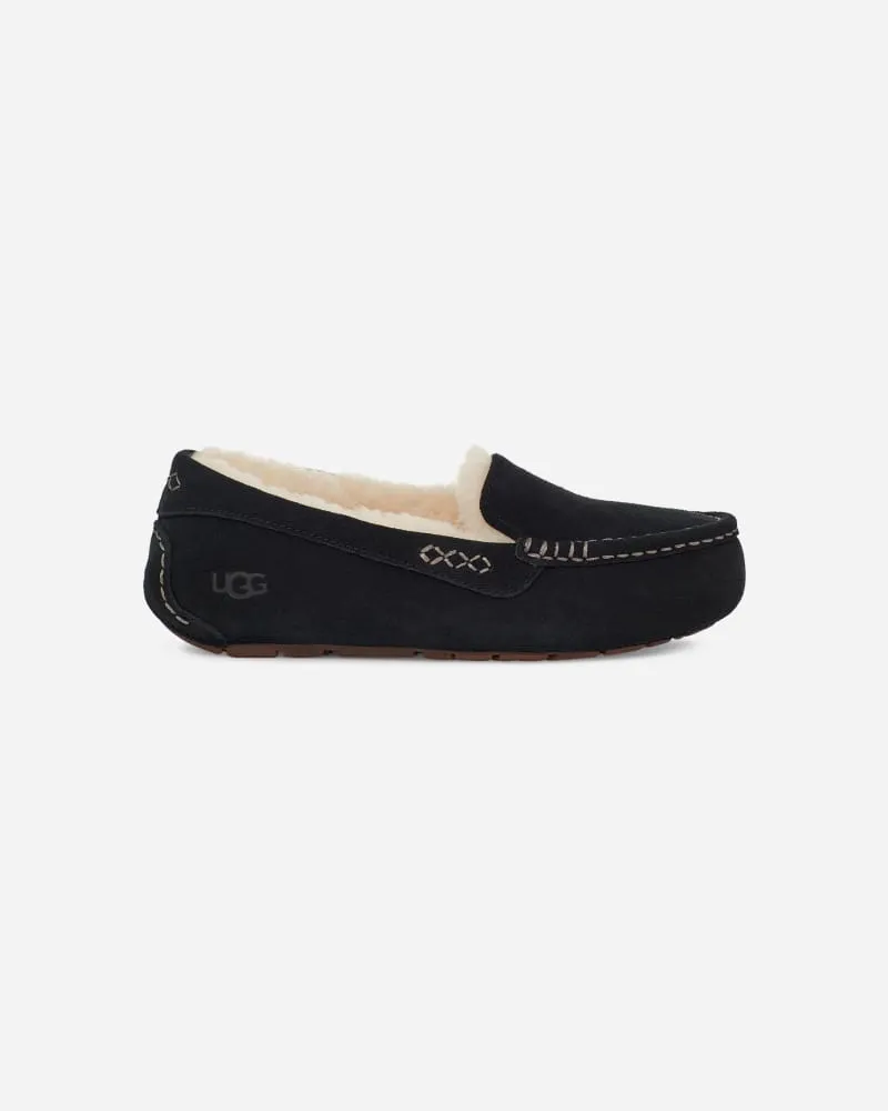 UGG Ansley Hausschuh für Damen | UGG® EU in Black, Größe Veloursleder Black