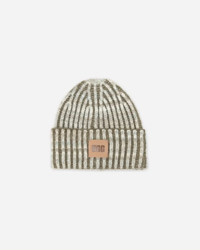 UGG Grobstrick-Beanie mit Space-dye-Effekt für Damen in Burnt Olive Multi, Größe Burnt