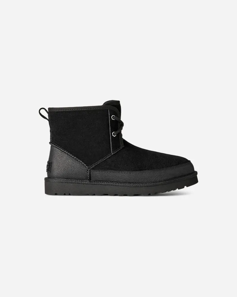 UGG Classic Mini Lennox Lace Up Boot für Herren in Black, Größe Leder Black