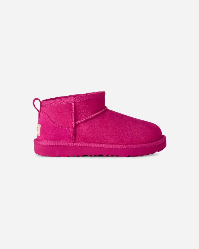 UGG Classic Ultra Mini Boot für Kinder | UGG® EU in Dark Peony, Größe Twinface Dark