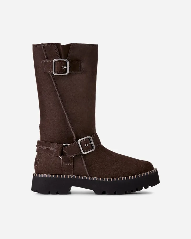 UGG Uptowner Biker-Boot für Damen in Dusted Cocoa, Größe Dusted