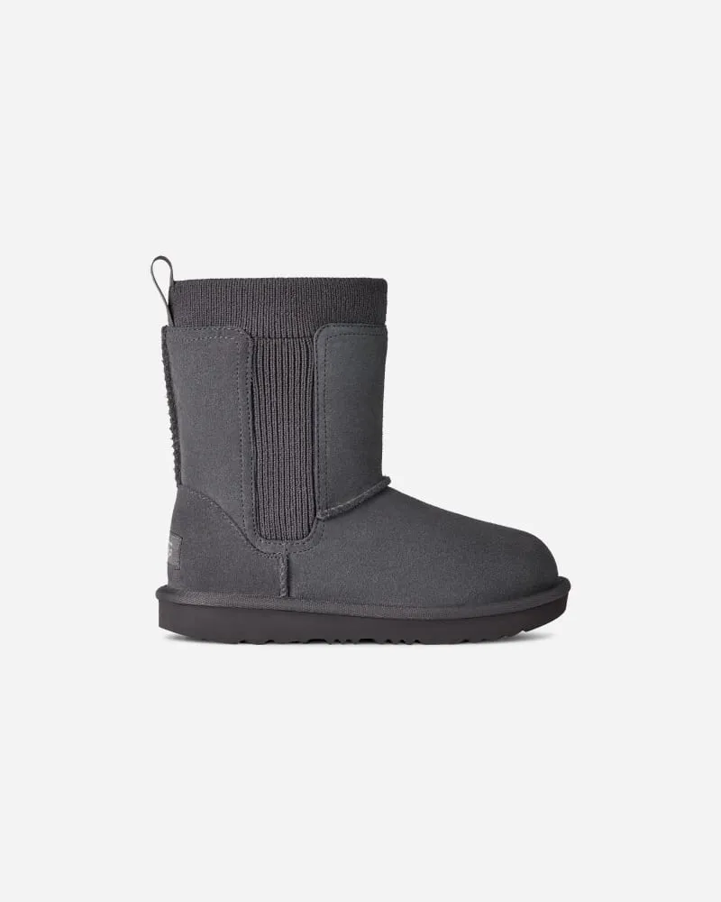 UGG Classic II Stretch Cuff Boot für Kinder in Grey, Größe Veloursleder Obsidian