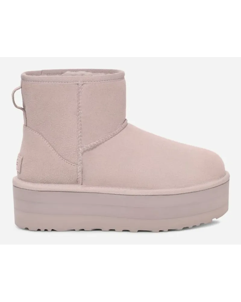 UGG Classic Mini Plateau-Stiefel Pale