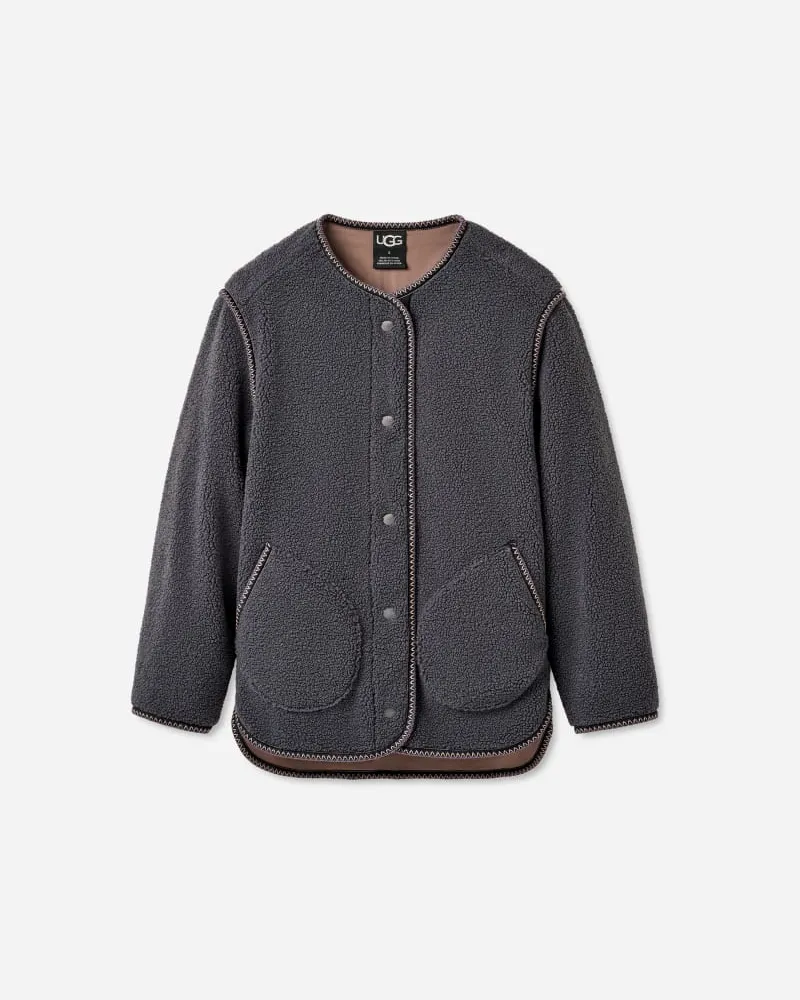 UGG Emmersyn ®braid™ Jacke für Damen in Dark Ash, Größe Dark