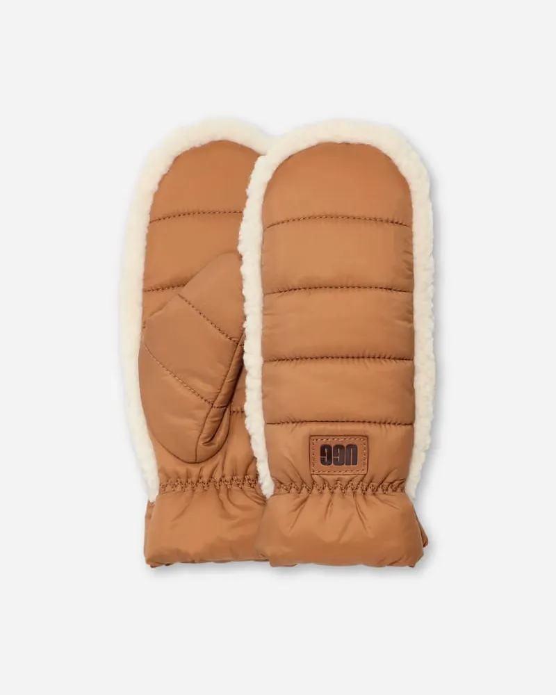 UGG Fäustlinge aus ®fluff für Kinder in Brown, Größe Nylon Chestnut