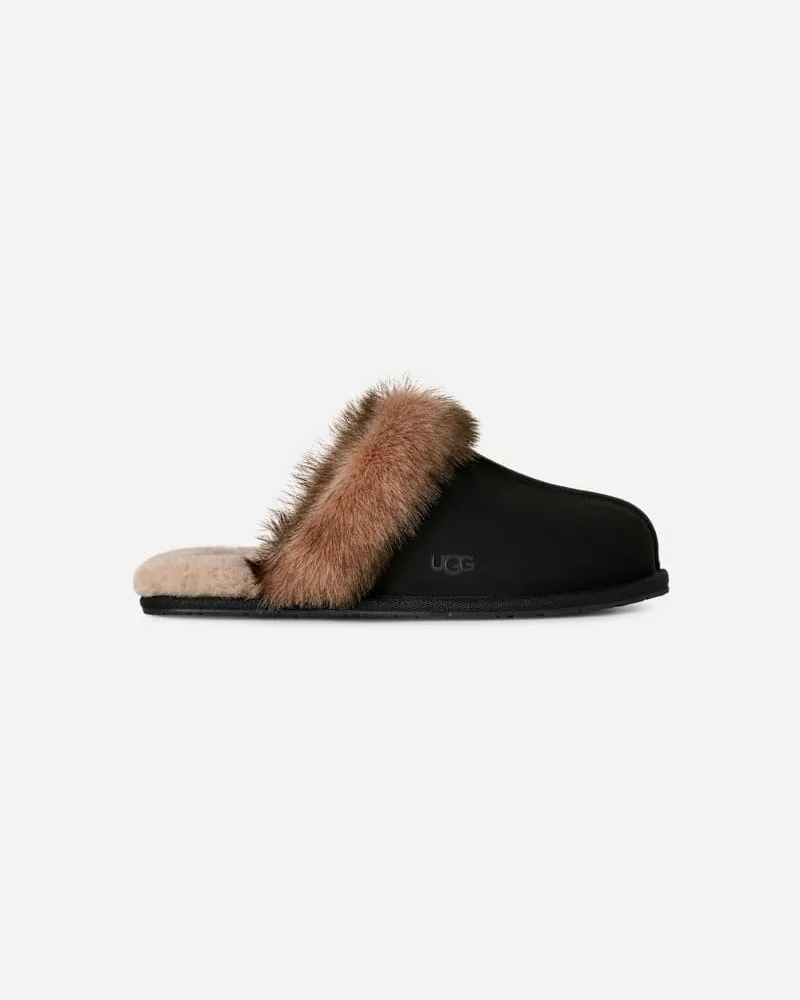 UGG Scuffette Hausschuh aus Nubukleder für Damen in Black, Größe Black